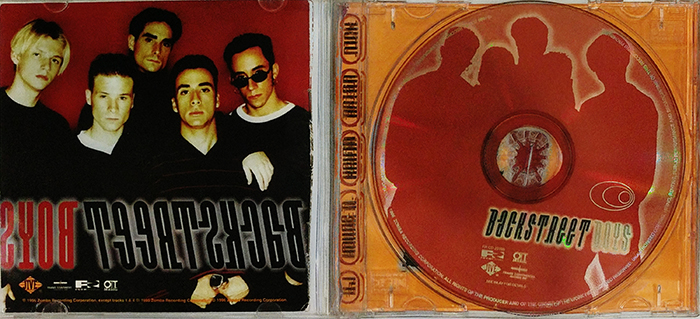 BACKSTREET BOYS - BACKSTREET BOYS - VINTAGE CLASSIC DANCE-POPTEEN POP MUSIC -FRONT CD