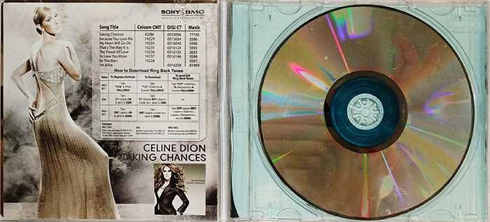 CELINE DION - ALL THE WAY A DECADE OF SONG - VINTAGE CLASSIC POP SONG - BACK CD