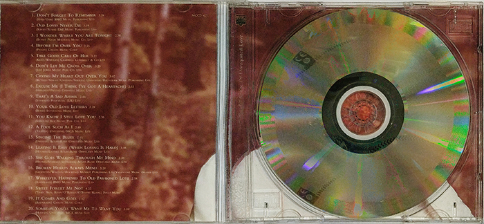 DANIEL ODONNELL - HEARTBREAKERS - VINTAGE CLASSIC COUNTRY, EASY LISTENING, COUNTRY AND WESTERN, IRISH FOLK MUSIC - BACK CD