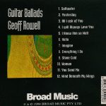 GEOFF ROWELL – GUITAR BALLADS