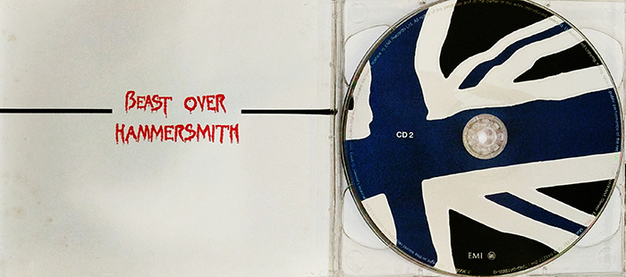 IRON MAIDEN - BEAST OVER HAMMERSMITH - VINTAGE CLASSIC HEAVY METAL MUSIC - FRONT CD2