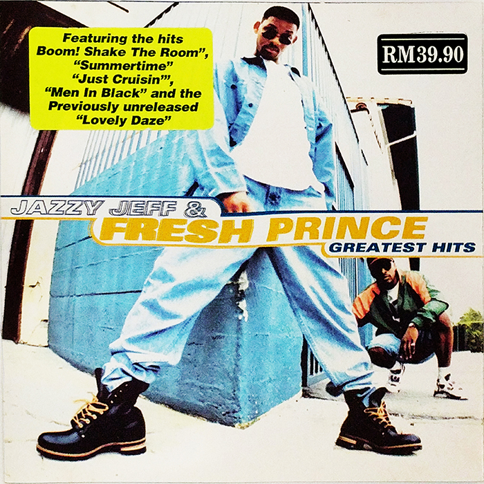 JAZZY JEFF & FRESH PRINCE - GREATEST HITS - VINTAGE CLASSIC HIP HOP , GOLDEN AGE HIP HOP MYSUC - FRONT COVER