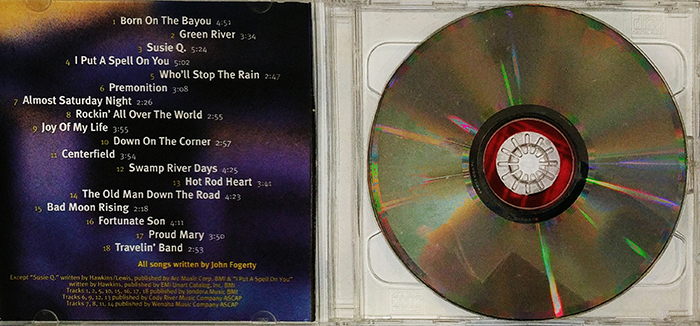 JOHN FOGERTY - PREMOTION - VINTAGE CLASSIC ROOTS ROCK, SWAMP ROCK, SOUTHERN ROCK, HEARTLAND ROCK, COUNTRY ROCK MUSIC - BACK CD