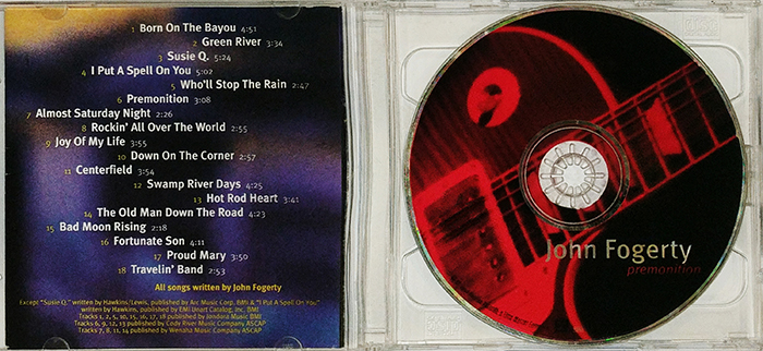 JOHN FOGERTY - PREMOTION - VINTAGE CLASSIC ROOTS ROCK, SWAMP ROCK, SOUTHERN ROCK, HEARTLAND ROCK, COUNTRY ROCK MUSIC - FRONT CD