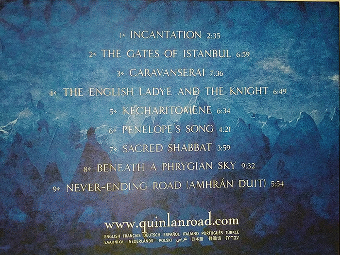 LOREENA MCKENNITT - AN ANCIENT MUSE - WORLD MUSIC, FOLK MUSIC - BACK COVER