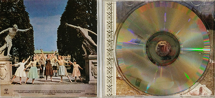 RODGERS AND HAMMERSTEINS - THE SOUND OF MUSIC - VINTAGE CLASSIC SHOW TUNES - BACK CD