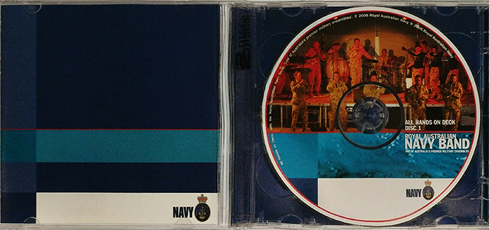 ROYAL AUSTRALIAN NAVY BAND - ALL HANDS ON DECK - VINTAGE CLASSIC INSTRUMENTAL - FRONT CD1