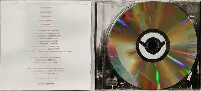 SPANDAU BALLET - DIAMOND - VINTAGE CLASSIC NEW WAVE MUSIC - BACK CD