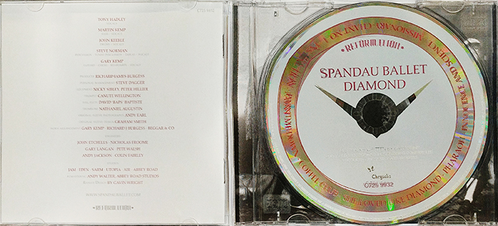 SPANDAU BALLET - DIAMOND - VINTAGE CLASSIC NEW WAVE MUSIC - FRONT CD
