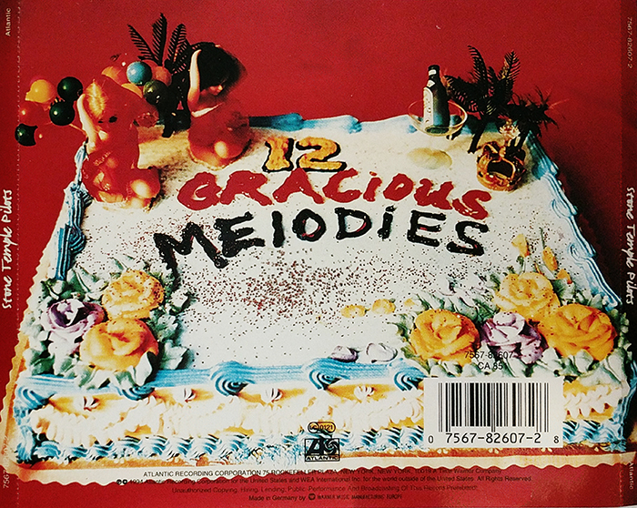 STONE TEMPLE PILOTS - PURPLE - VINTAGE CLASSIC GRUNGE, ALTERNATIVE ROCK, PSYCHEDELIC ROCK MUSIC - BACK COVER