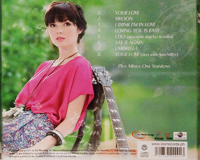 SYOKSYOKSONGSONG, MARIE DIGBY, YOUR LOVE, VINTAGE CLASSIC, American, singer, songwriter, guitarist, pianist, POP MUSIC, BACK COVER