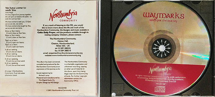 WAYMARKS - SONGS FOR THE JOURNEY - VINTAGE CLASSIC FOLK, WORLD & COUNTRY MUSIC - FRONT CD