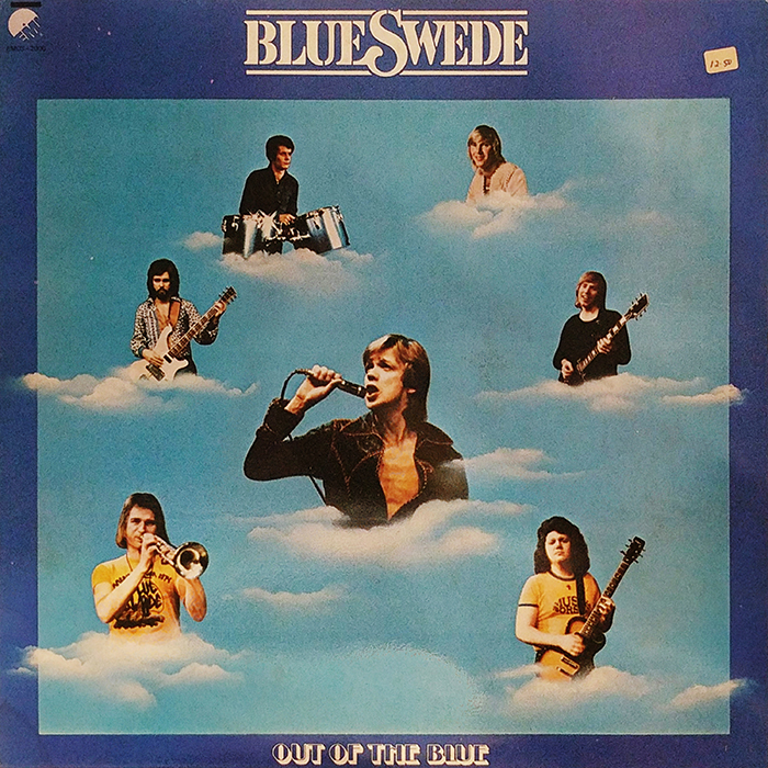 SYOKSYOKSONGSONG, BLUE SWEDE, OUT OF THE BLUE, EMI RECORDS, sweden, 1973, pop rock, rock, FRONT COVER RECORD