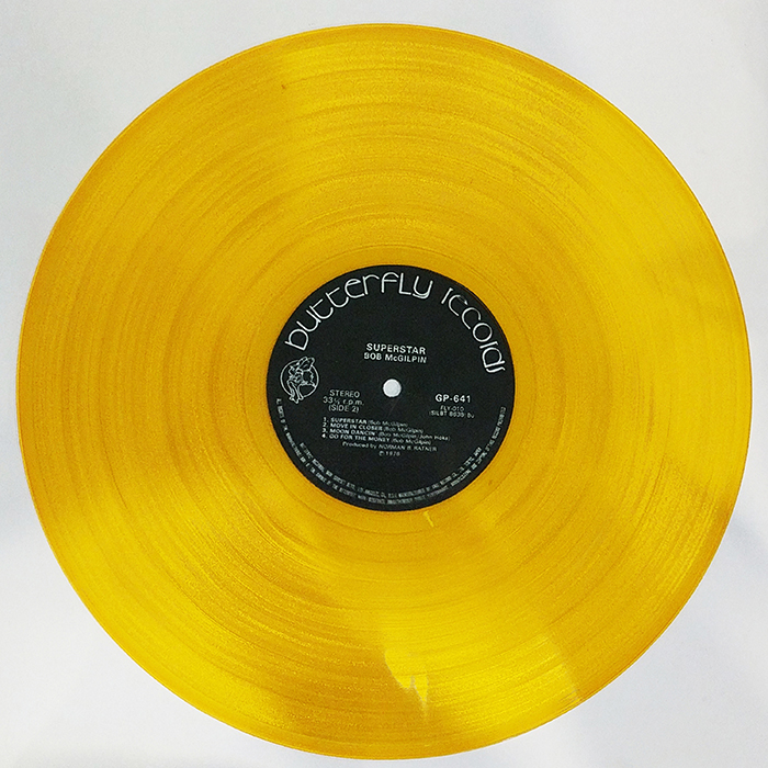 SYOKSYOKSONGSONG, BOB McGILPIN, SUPERSTAR, BUTTERFLY RECORDS, 1978, VINTAGE CLASSIC POP MUSIC, SIDE TWO RECORD