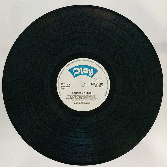 SYOKSYOKSONGSONG, Brendan Shine, Country And Irish, PLAY RECORDS, UK, 1975, VINTAGE CLASSIC Folk, World, Country MUSIC, SIDE ONE RECORD