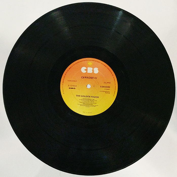 SYOKSYOKSONGSONG, CERRONE IV, THE GOLDEN TOUCH, MALLIGATOR RECORDS, CBS, US, 1978, VINTAGE CLASSIC DISCO MUSIC, SIDE ONE RECORD