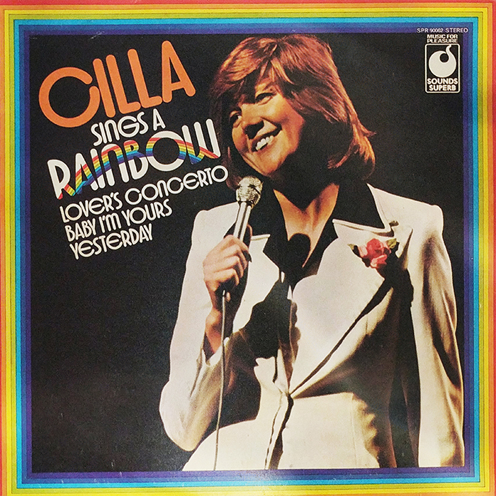 SYOKSYOKSONGSONG, CILLA BLACK, SINGS A RAINBOW, Sounds Superb RECORDS, UK, VINTAGE CLASSIC POP MUSIC, FRONT COVER RECORD