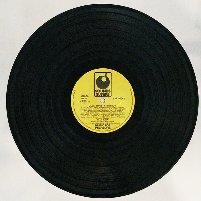 SYOKSYOKSONGSONG, CILLA BLACK, SINGS A RAINBOW, Sounds Superb RECORDS, UK, VINTAGE CLASSIC POP MUSIC, SIDE ONE RECORD