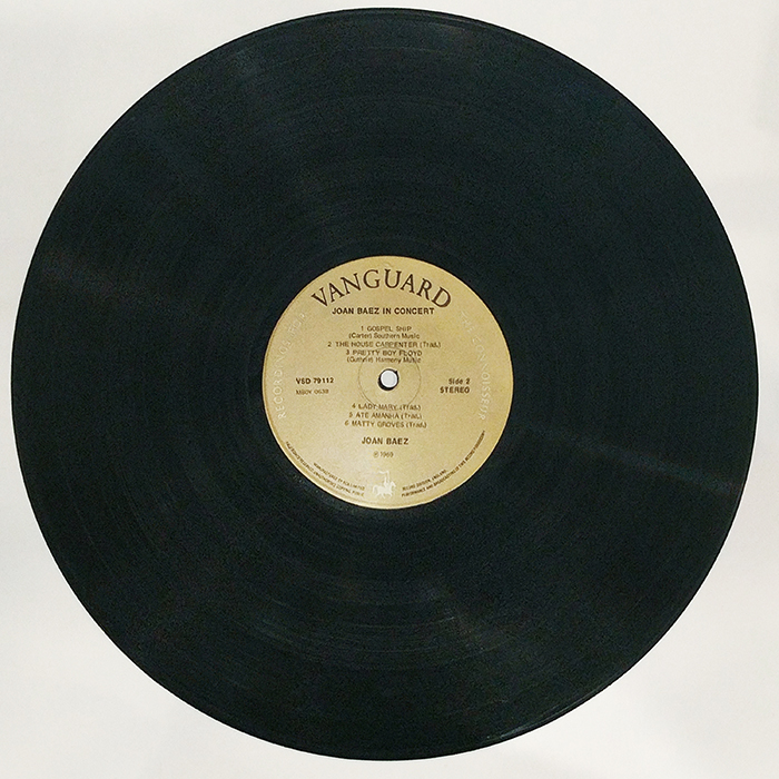 SYOKSYOKSONGSONG, Joan Baez, In Concert, Vanguard RECORDS, UK, 1971, VINTAGE CLASSIC ROCK MUSIC, SIDE TWO RECORD