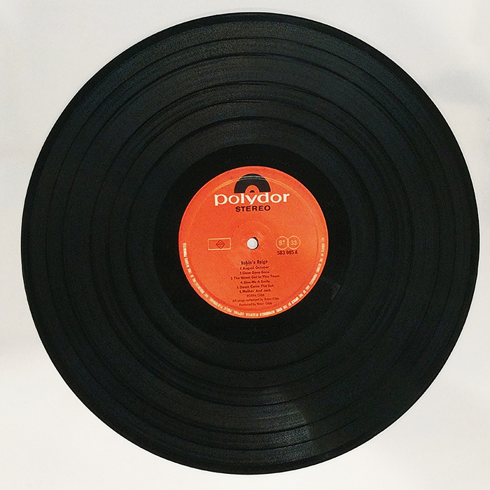 SYOKSYOKSONGSONG, ROBIN GIBB, ROBINS REIGN, POLYDOR RECORDS, 1969, VINTAGE CLASSIC POP MUSIC, SIDE ONE RECORD