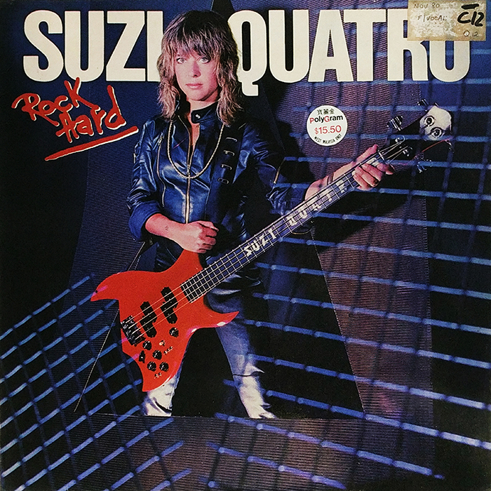 SYOKSYOKSONGSONG, Suzi Quatro, Rock Hard, Dreamland Records, AUSTRALIA, 1980, VINTAGE CLASSIC ROCK MUSIC, FRONT COVER RECORD