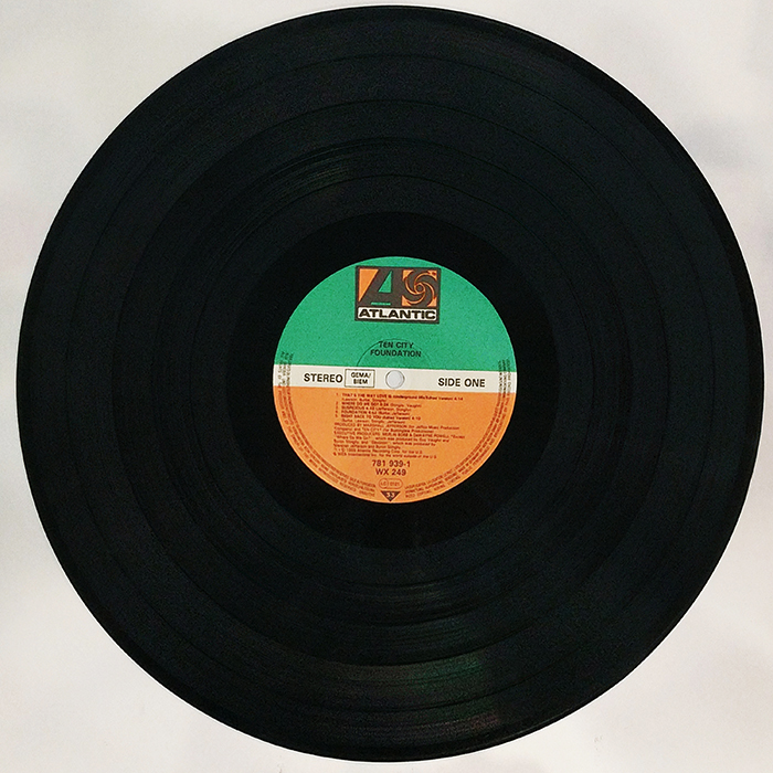 SYOKSYOKSONGSONG, Ten City, Foundation, Atlantic RECORDS, EUROPE, 1989, VINTAGE CLASSIC POP MUSIC, SIDE ONE RECORD