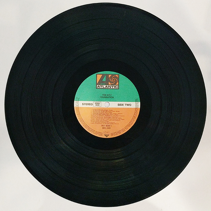 SYOKSYOKSONGSONG, Ten City, Foundation, Atlantic RECORDS, EUROPE, 1989, VINTAGE CLASSIC POP MUSIC, SIDE TWO RECORD