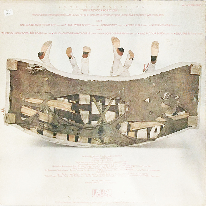 SYOKSYOKSONGSONG, The Hues Corporation, Love Corporation, RCA RECORDS, Victor, 1975, VINTAGE CLASSIC FUNK, SOUL MUSIC, BACK COVER RECORD