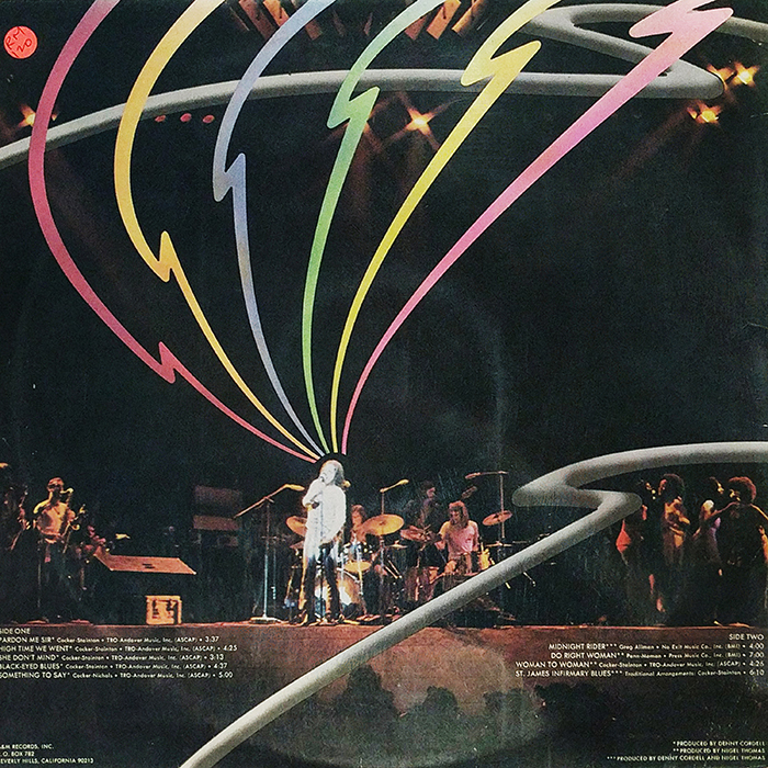 SYOKSYOSKSONGSONG, A AND M RECORDS, English singer, 1944, VINTAGE CLASSIC Blues rock, Southern rock MUSIC, BACK COVER RECORD